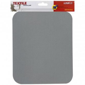 Papírenské zboží - Podložka pod myš, měkká, šedá, 24x22x0,3 cm, Logo