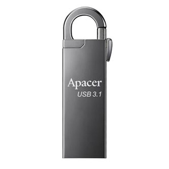 Papírenské zboží - Apacer USB flash disk, USB 3.0 (3.2 Gen 1), 32GB, AH15A, stříbrný, AP32GAH15AA-1, USB A,
