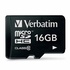Papírenské zboží - Verbatim Karta  pamięci Micro Secure Digital Card Premium, 16GB, micro SDHC, 44010, UHS-I U1 (Class 10)