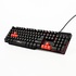 Papírenské zboží - Red Fighter K1, klawiatura US, do gry, podświetlona rodzaj przewodowa (USB), czarna, 3 kolory podświetlania