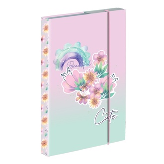 Papírenské zboží - Box na sešity A4 Flowers