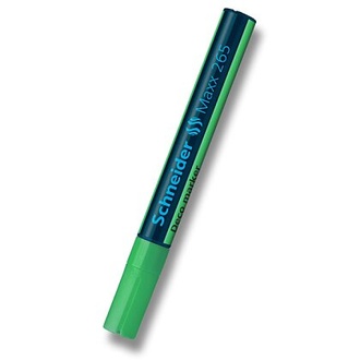 Papírenské zboží - Křídový popisovač "Maxx 265", zelená, 2-3mm, tekutý, SCHNEIDER