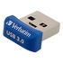 Papírenské zboží - Verbatim USB flash disk, USB 3.0 (3.2 Gen 1), 16GB, Nano, Store N Stay, niebieski, 98709, USB A