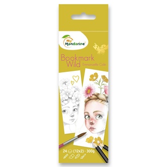 Papírenské zboží - Omalovánky v podobě knižní záložky Avenue Mandarine Wild