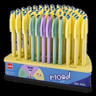 Papírenské zboží - Gelové kuličkové pero Cello MOOD stojánek, 50 ks