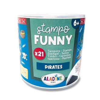 Papírenské zboží - Razítka Aladine Stampo Funny Piráti, 21 ks
