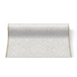 Papírenské zboží - Středový pás AIRLAID 40cm x 24m Rococo White