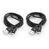 Papírenské zboží - USB kabel (2.0), USB A M - microUSB M, 1m, reversible, 2-pack czarny, Verbatim, box, 48874, 2 szt w opakowaniu : 2x 100 cm