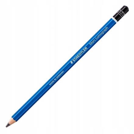 Papírenské zboží - Grafitová tužka "Mars Lumograph", 8B, šestihranná, STAEDTLER