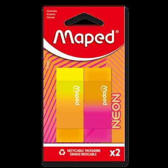 Papírenské zboží - Pryž Maped Neon 2 ks