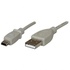 Papírenské zboží - USB kabel (2.0), USB A M - miniUSB M, 1.8m, czarny, Logo, blistr