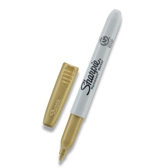 Papírenské zboží - Permanentní popisovač Sharpie Metallic zlatý