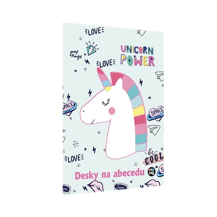 Papírenské zboží - Desky na ABC Unicorn iconic