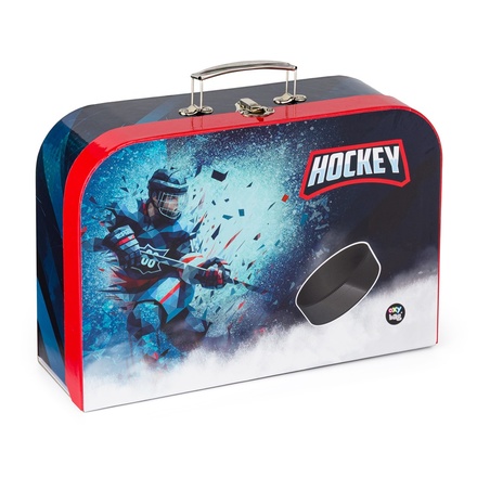 Papírenské zboží - Kufřík lamino 34 cm Hokej
