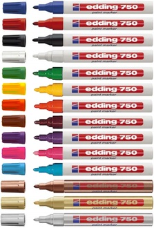 Papírenské zboží - Lakový popisovač "750",2-4mm, EDDING