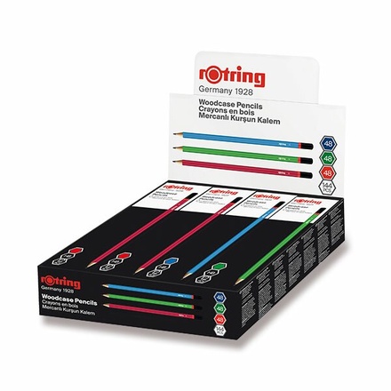 Papírenské zboží - Grafitová tužka Rotring Basic Colours HB 144 ks