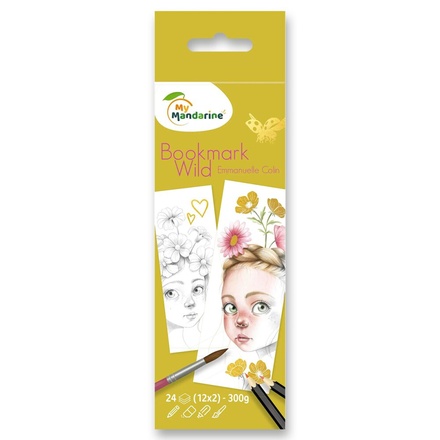 Papírenské zboží - Omalovánky v podobě knižní záložky Avenue Mandarine Wild