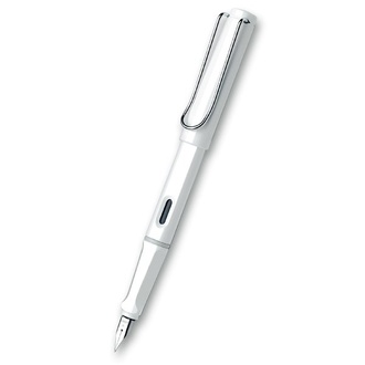 Papírenské zboží - Lamy Safari Shiny White hrot EF