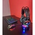 Papírenské zboží - Marvo CM305, RGB zestaw klawiatura + mysz i słuchawki dla graczy, CZ/SK, do gry, membranowa rodzaj przewodowa (USB), czarna, RGB p