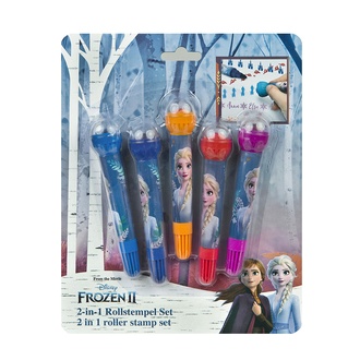 Papírenské zboží - Sada razítek 2v1 Frozen