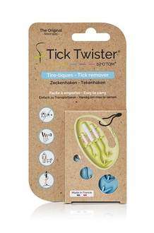 Papírenské zboží - Tick Twister ClipBox 3ks - vytahovač na klíšťata v pouzdře, plast/silikon