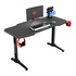 Papírenské zboží - ULTRADESK Biurko dla gracza FRAG - GRAPHITE, 140x66 cm, 76 cm, z podkładką pod mysz, uchwyt na słuchawki i napój