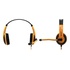 Papírenské zboží - Defender Warhead G-120, Gaming Headset, słuchawki z mikrofonem, regulacja głośności, czarno-pomarańczowy, 2x 3.5 mm jack