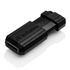 Papírenské zboží - Verbatim USB flash disk, USB 2.0, 16GB, PinStripe, Store N Go, czarny, 49063, USB A, z wysuwanym złączem