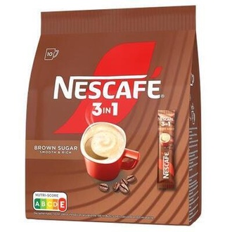Papírenské zboží - Káva, instantní, 10x17 g, NESCAFÉ, "3in1" hnědý cukr