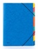 Papírenské zboží - Tablice do sortowania z gumką, niebieskie, 9-częściowe, karton, A4, DANAU