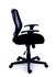 Papírenské zboží - Krzesło Executive, tkanina, oparcie siatkowe, czarna podstawa, MaYAH „Fun”, czarny