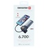 Papírenské zboží - SWISSTEN, 2in1 Apple watch MFI Power Bank, Li-Pol, 5V, ładowanie telefonów komórkowych, Apple Watch, 22013980, 6700mAh, szary