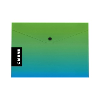 Papírenské zboží - Psaníčko s drukem A4 OMBRE zelená