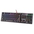 Papírenské zboží - A4Tech B820R, klawiatura CZ, do gry, podświetlona rodzaj przewodowa (USB), czarna, mechaniczna