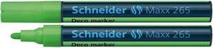 Papírenské zboží - Marker kredowy Maxx 265, jasnozielony, 2-3mm, płyn, SCHNEIDER