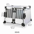 Papírenské zboží - Podwójna klatka transportowa, rama aluminiowa, panele stałe 95x69x88 cm