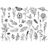 Papírenské zboží - Kreatywny stempel Spring Meadow, 37 szt.