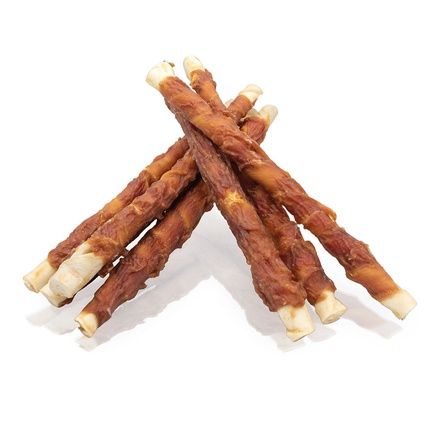 Papírenské zboží - KIDDOG BUFFET kachní masíčko na buvolí tyči 2,4 cm / 28 cm [1 ks]