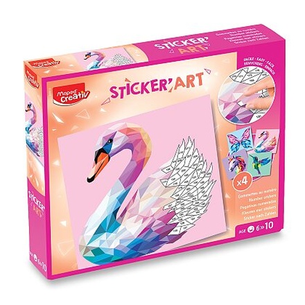Papírenské zboží - Sada Maped Creativ Sticker´Art samolepky - Elegantní tvorové
