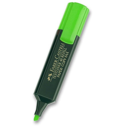 Papírenské zboží - Zvýrazňovač Faber-Castell Textliner 1548 zelený