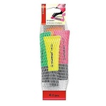 Papírenské zboží - Zvýrazňovač STABILO NEON 4 ks Síťka (oranžová, zelená, žlutá, růžová)