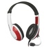 Papírenské zboží - Defender Warhead G-120, Gaming Headset, słuchawki z mikrofonem, regulacja głośności, biało-czerwony, 2x 3.5 mm jack