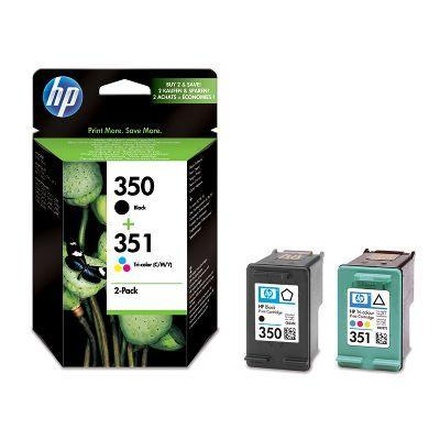 Papírenské zboží - Inkjet cart.pro multipack "DeskJet D4260" tiskárnu, HP "Nr.350/351" Černá, Barevná, 200+17