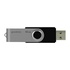 Papírenské zboží - Goodram USB flash disk, USB 2.0, 16GB, UTS2, czarny, UTS2-0160K0R11, USB A, z obrotową osłoną