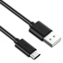 Papírenské zboží - USB kabel (2.0), USB A M - USB C M, 1m, czarny, Logo, blistr