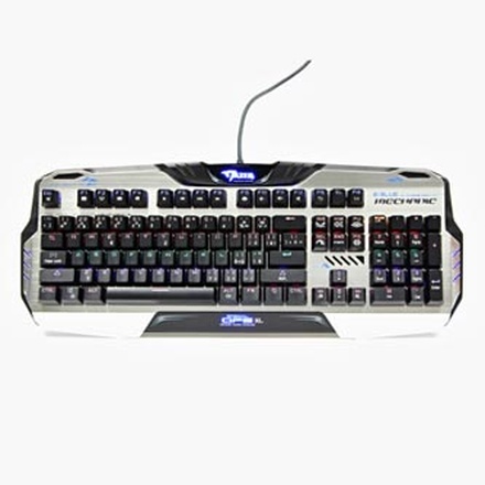 Papírenské zboží - E-BLUE Mazer Mechanical 729, Klávesnice CZ, herní, podsvícená s hnědým spínačem typ dráto