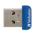 Papírenské zboží - 32 GB USB Flash 3.0, 80/25 MB/s, VERBATIM NANO STORE 'N' STAY