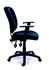Papírenské zboží - Krzesło biurowe, tkanina, czarna podstawa, MaYAH „Active”, czarny