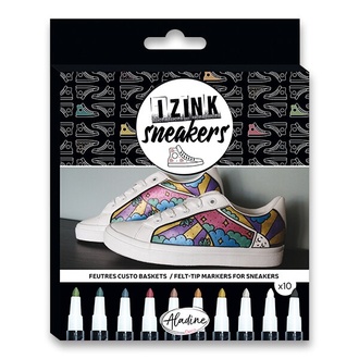 Papírenské zboží - Popisovač Aladine Sneakers Izink na tenisky, 10 barev