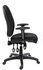 Papírenské zboží - Krzesło biurowe, tkanina, czarna podstawa, MaYAH, „Komfort”, czarny